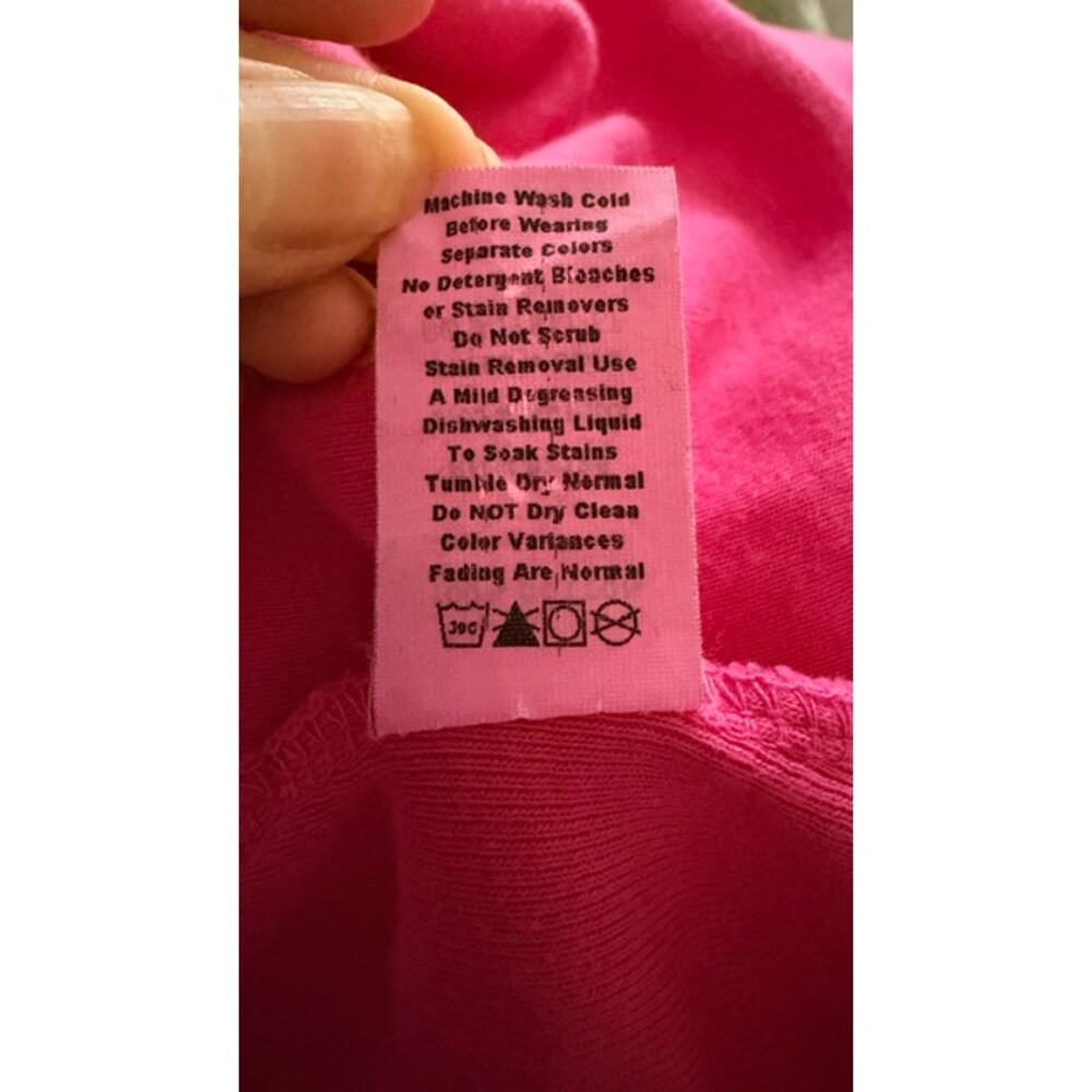 Fresh Produce Women’s XL Pink Cotton Snap Front Cardigan Top Made in USA - Picture 7 of 7
